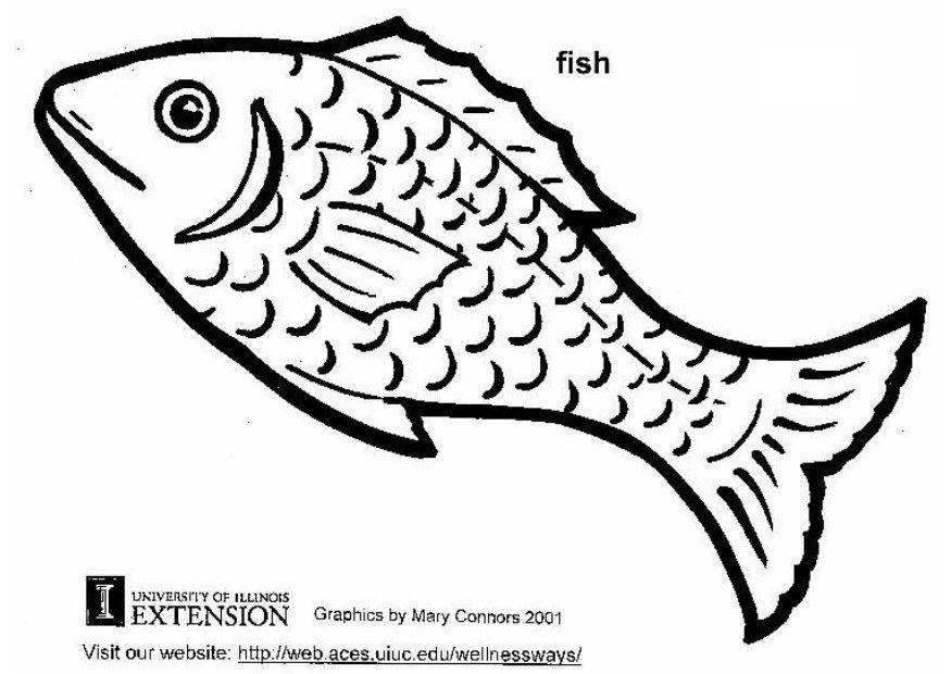 Målarbild fisk