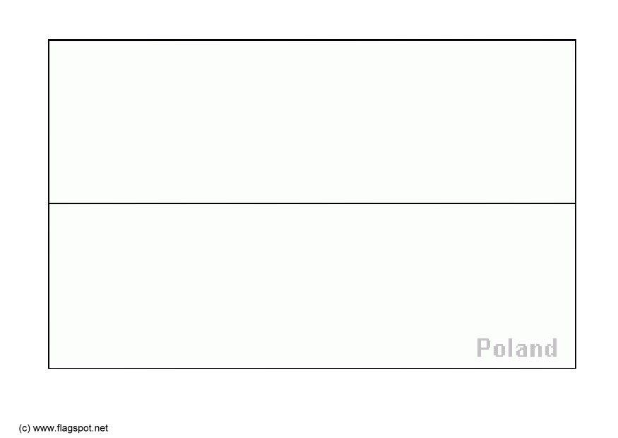 flagga frA¥n polen Målarbild flagga frA¥n polen