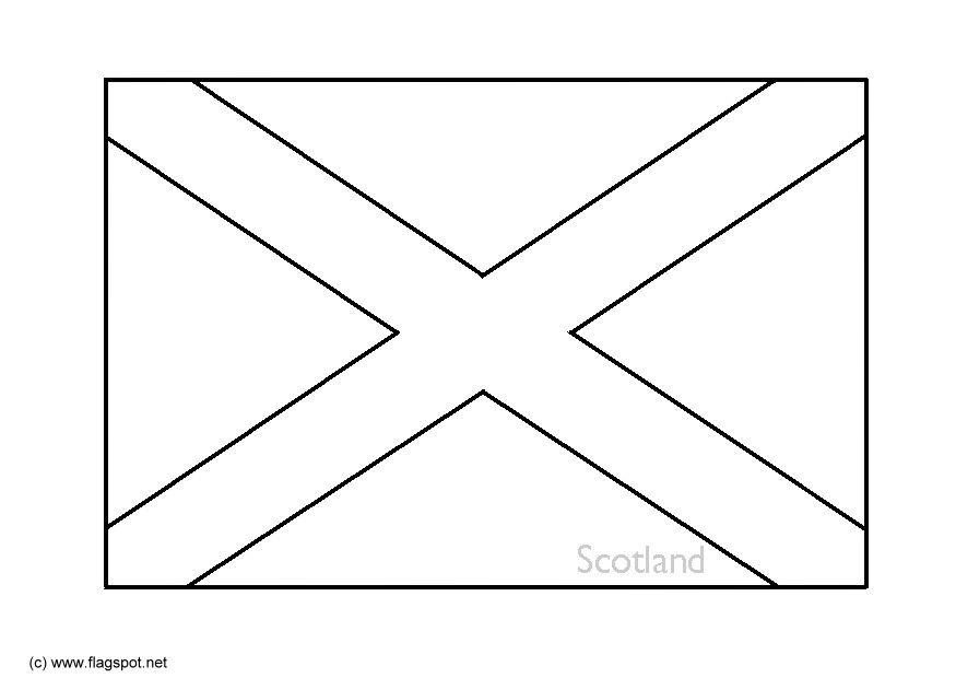 flagga frA¥n skottland Målarbild flagga frA¥n skottland