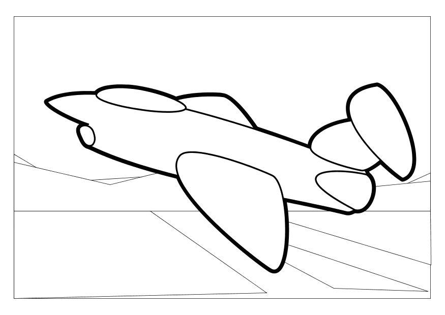 flygplan Målarbild flygplan