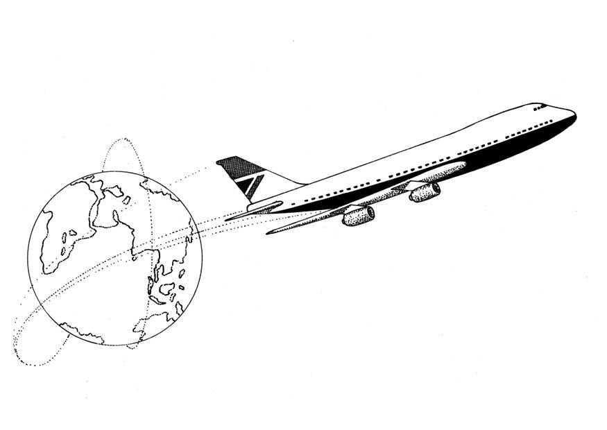 flygplan Målarbild flygplan
