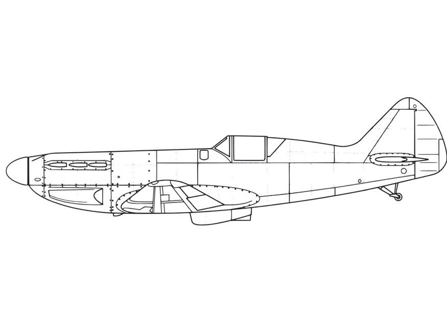 flygplan - d551 Målarbild flygplan - d551