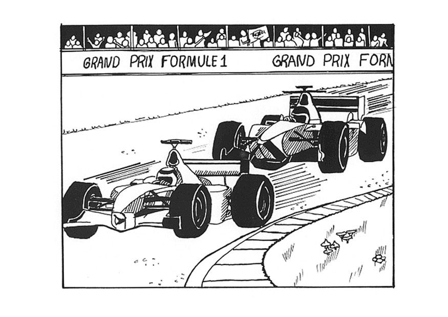 formel 1 Målarbild formel 1