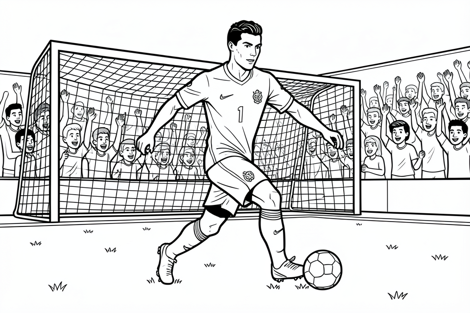fotbollsspelare Målarbild fotbollsspelare