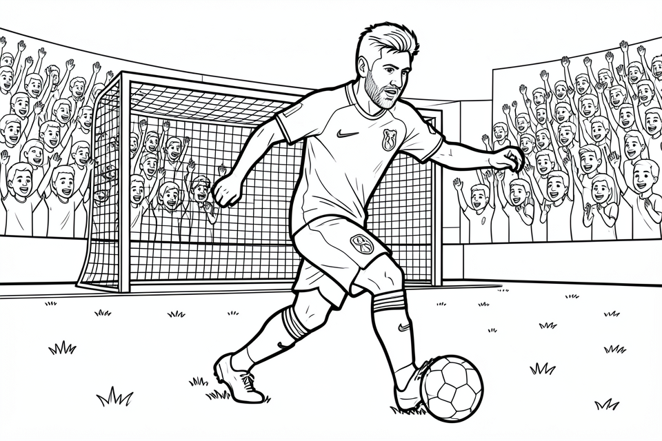 fotbollsspelaren messi Målarbild fotbollsspelaren messi