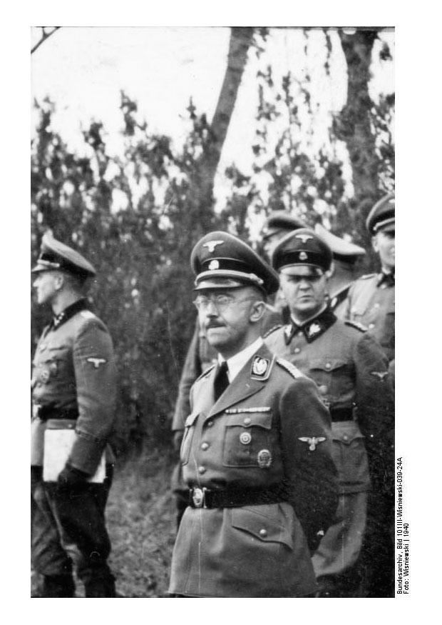 frankrike, himmler och ss-officerare Foto frankrike, himmler och ss-officerare