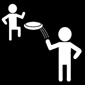 frisbee Målarbild frisbee