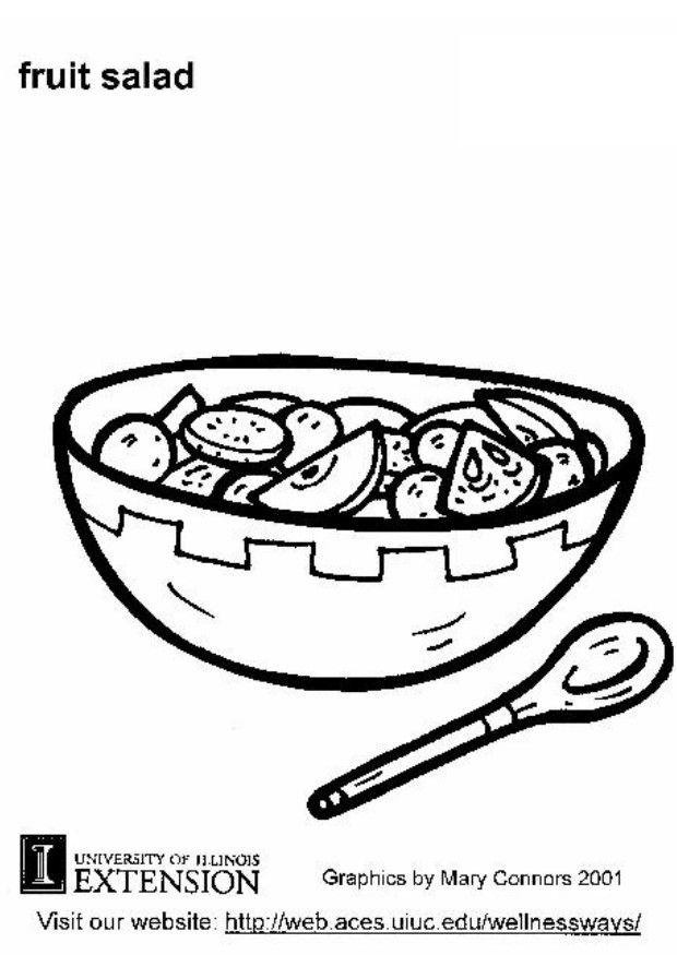 fruktsallad Målarbild fruktsallad
