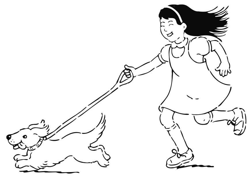 gA¥ ut med hunden Målarbild gA¥ ut med hunden