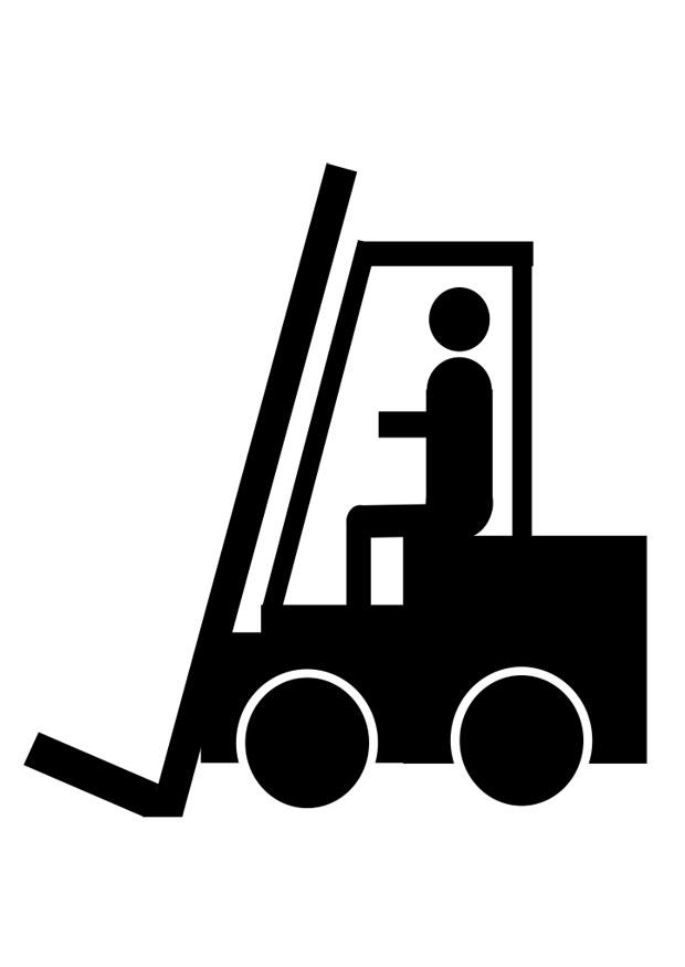 gaffeltruck Målarbild gaffeltruck