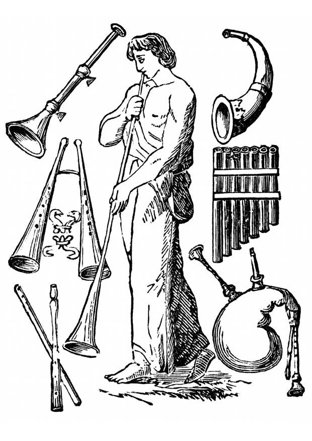 gamla instrument Målarbild gamla instrument
