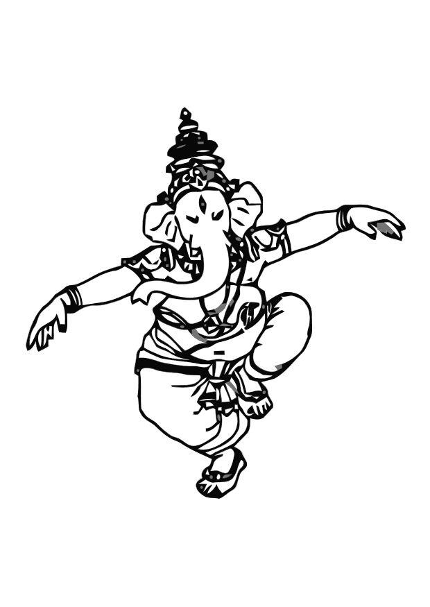 ganesha Målarbild ganesha