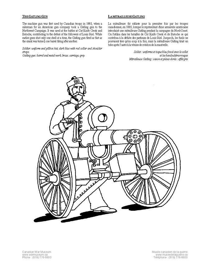 gatling Målarbild gatling