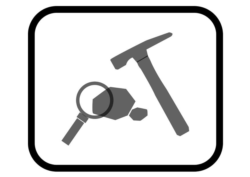 geologi Målarbild geologi