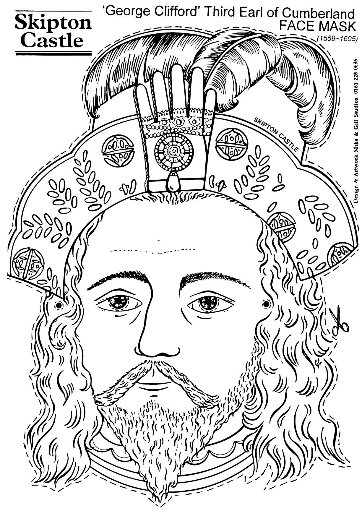 georg clifford, tredje earlen av cumberland Målarbild georg clifford, tredje earlen av cumberland