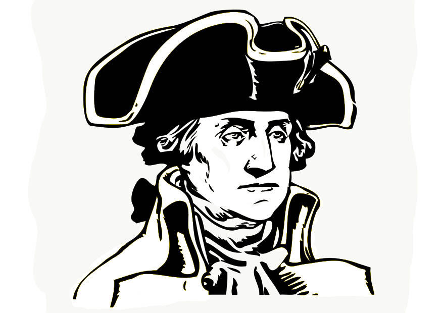 Målarbild george washington