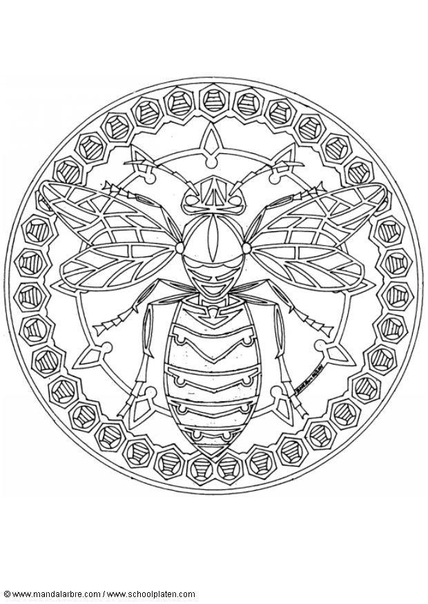 Målarbild geting - mandala