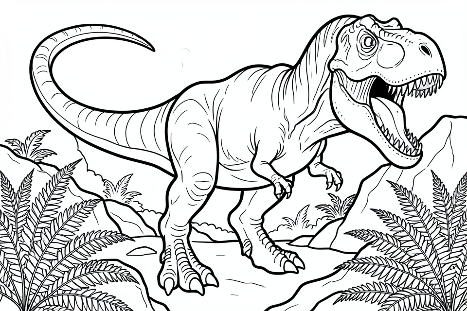 giganotosaurus Målarbild giganotosaurus