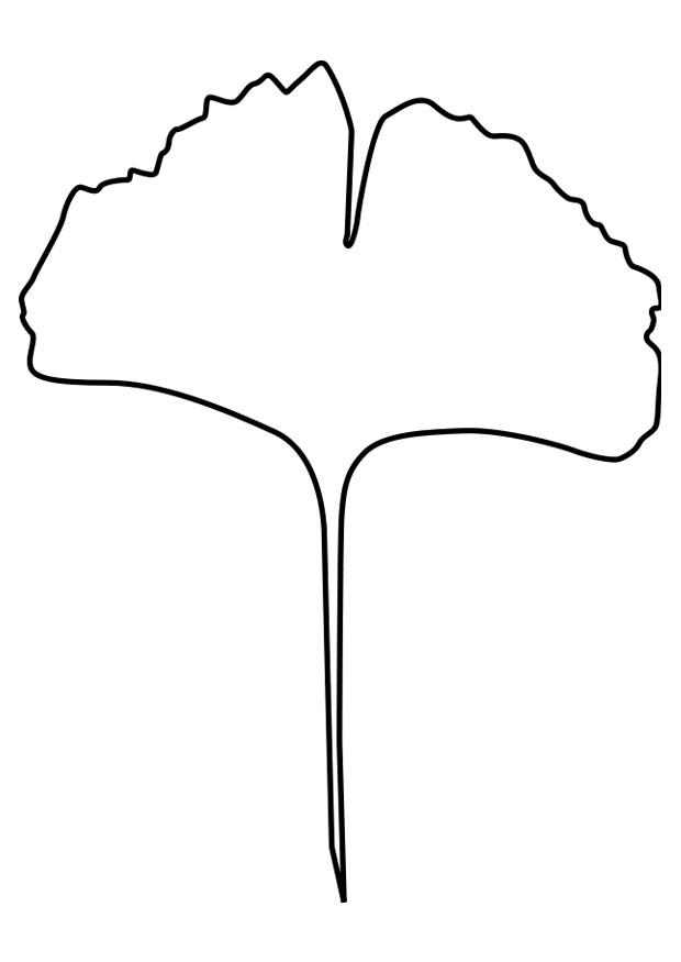 ginko blad Målarbild ginko blad