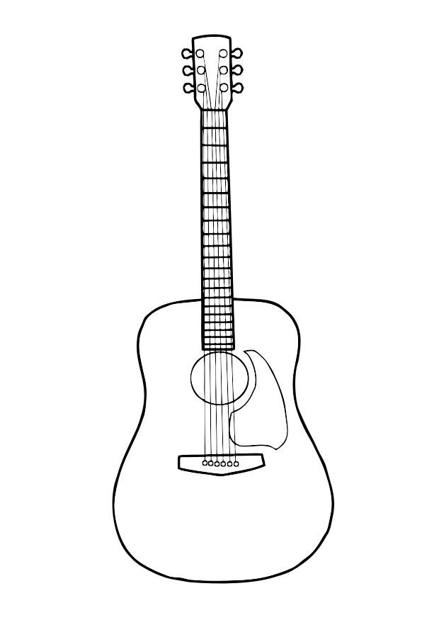gitarr Målarbild gitarr