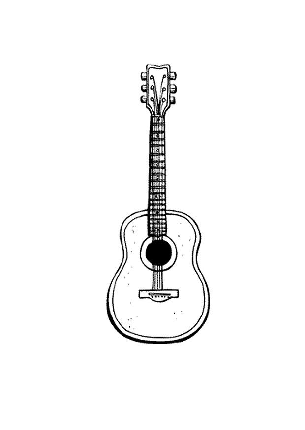 gitarr Målarbild gitarr