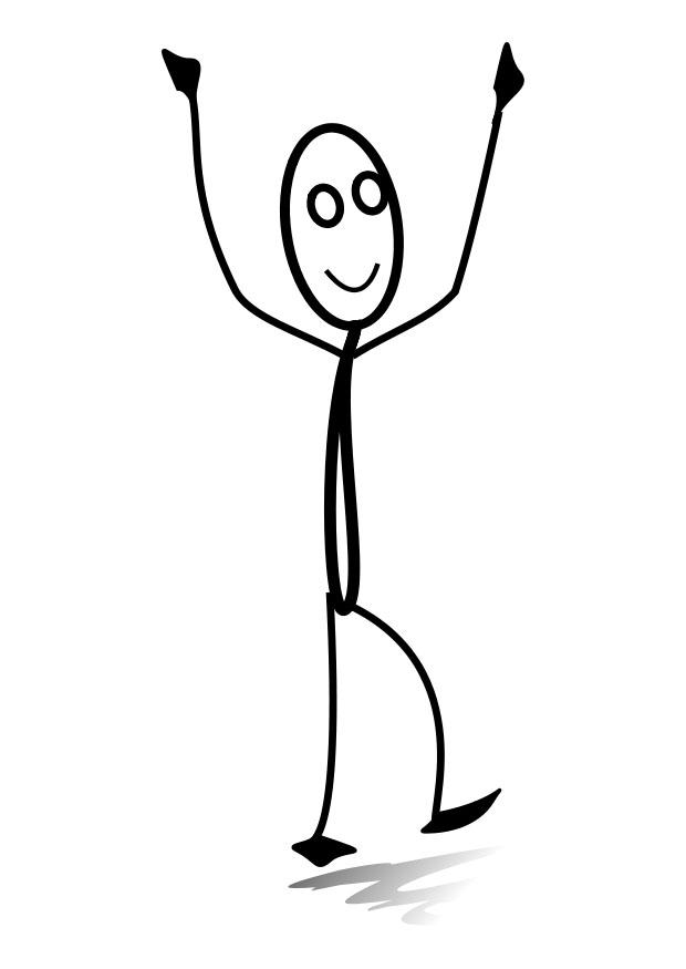 glad Målarbild glad