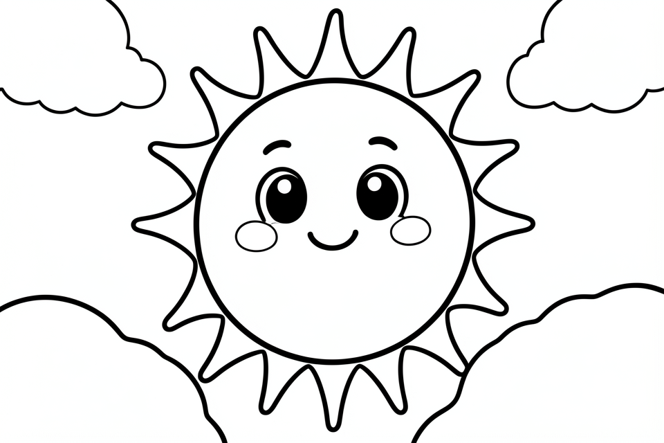 glada solen Målarbild glada solen
