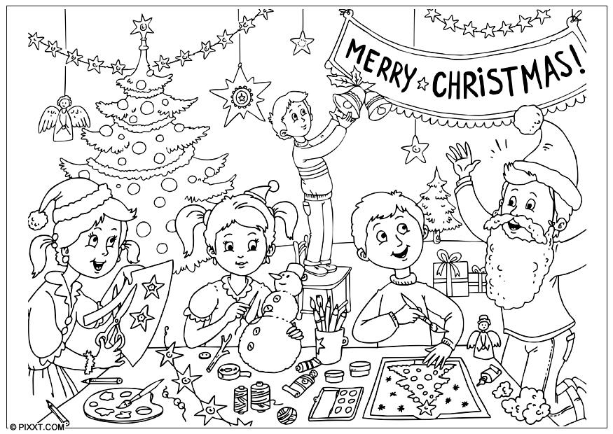 god jul Målarbild god jul