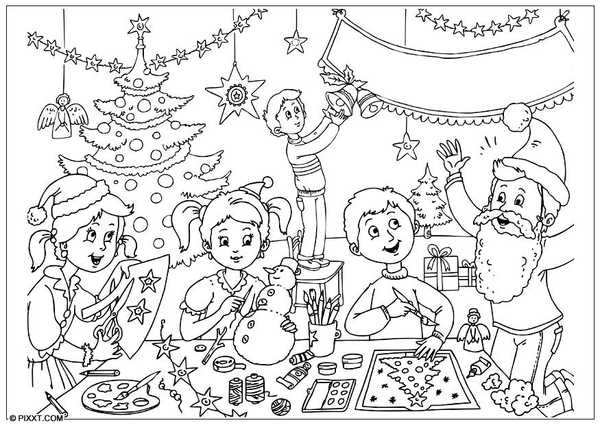 god jul Målarbild god jul