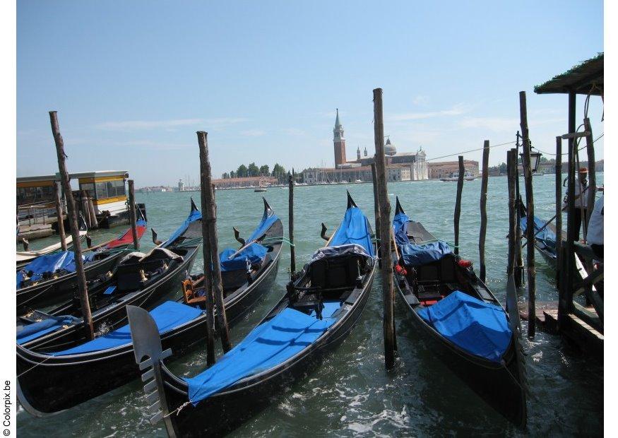 gondoler i venedig Foto gondoler i venedig