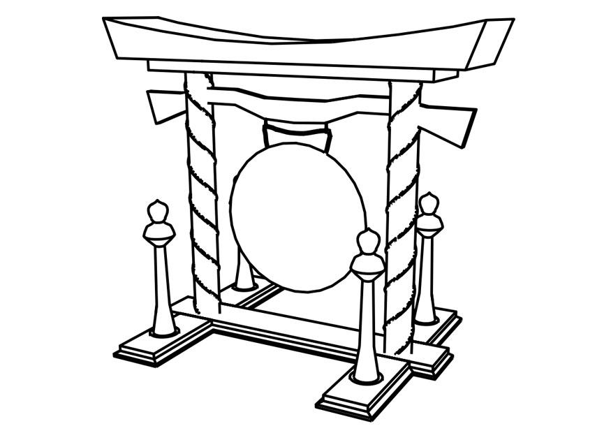 gong Målarbild gong