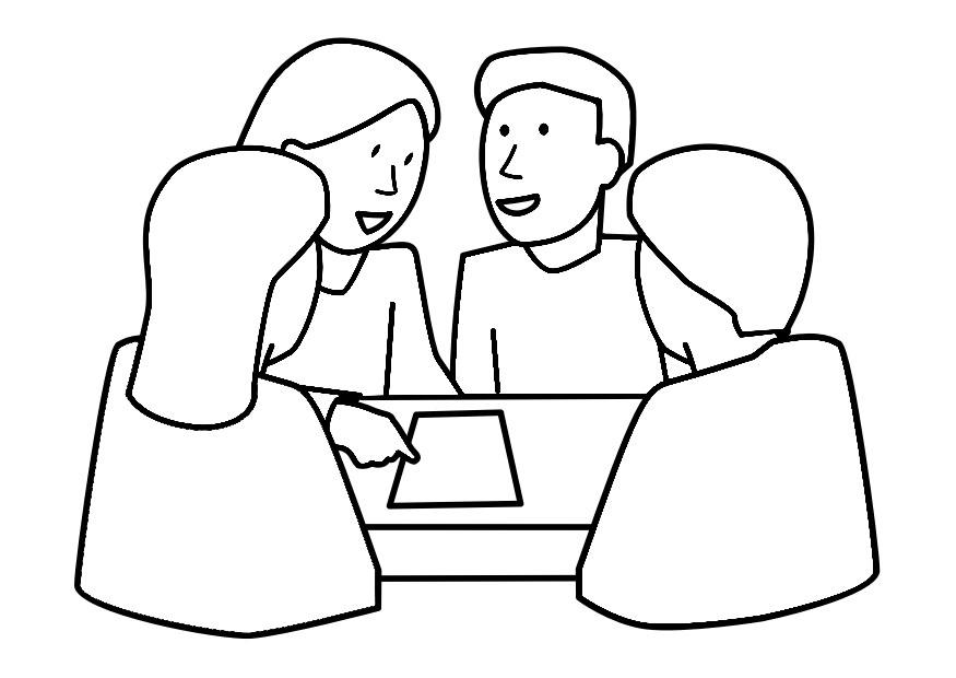 grupparbete Målarbild grupparbete