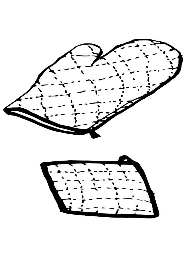 grytlapp - grytvante Målarbild grytlapp - grytvante