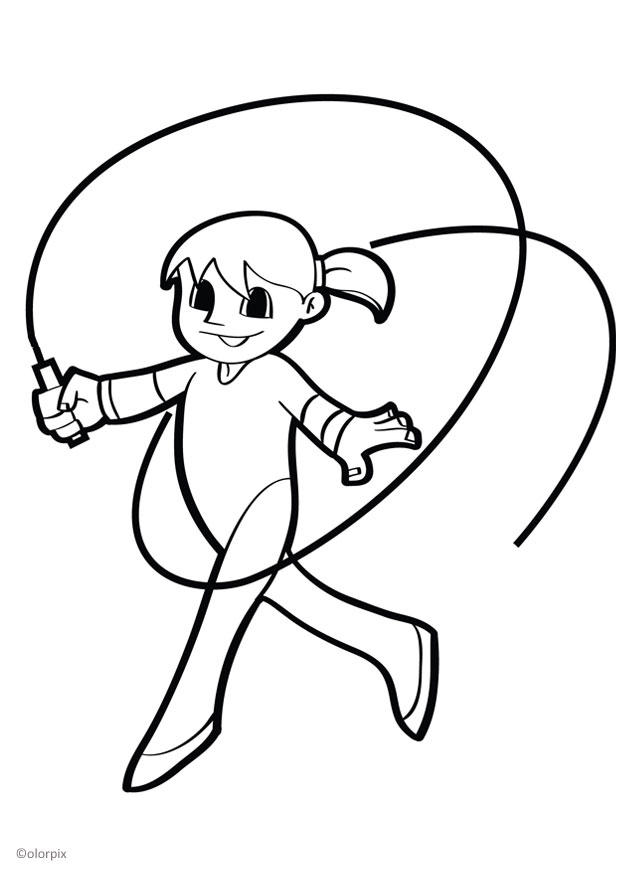 Målarbild gymnast