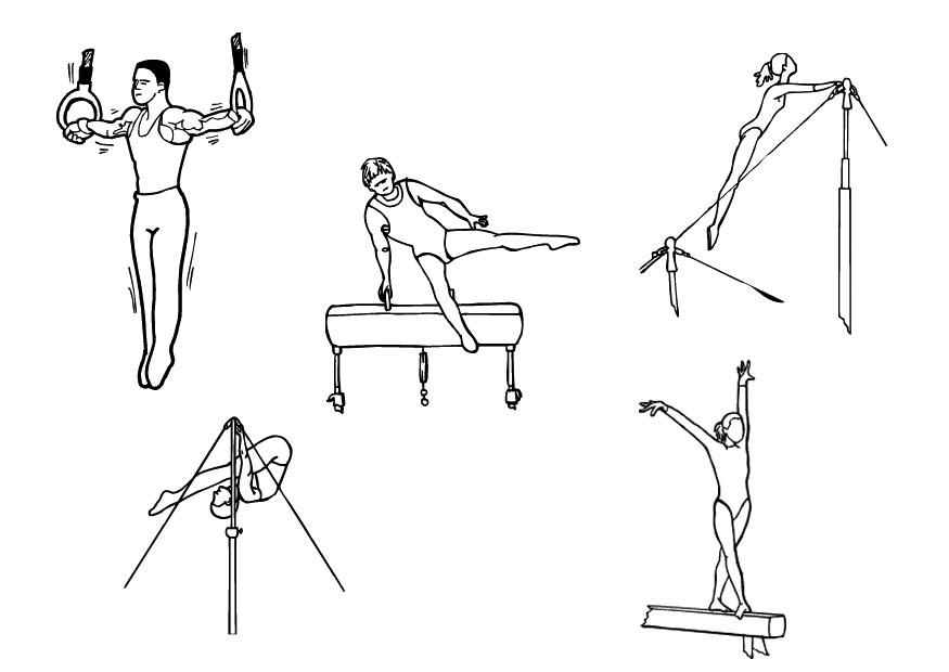 gymnastik Målarbild gymnastik