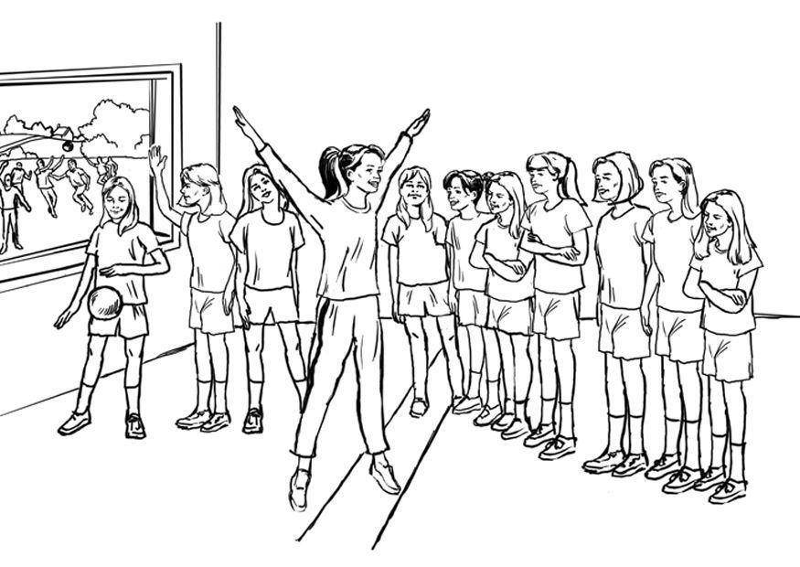 gymnastik Målarbild gymnastik