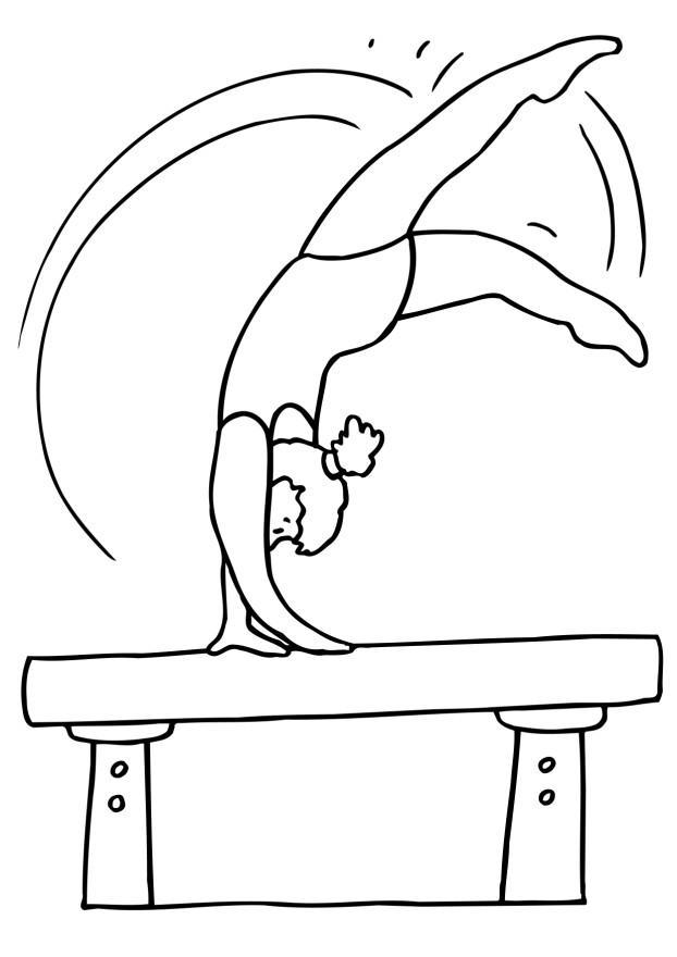 gymnastik Målarbild gymnastik