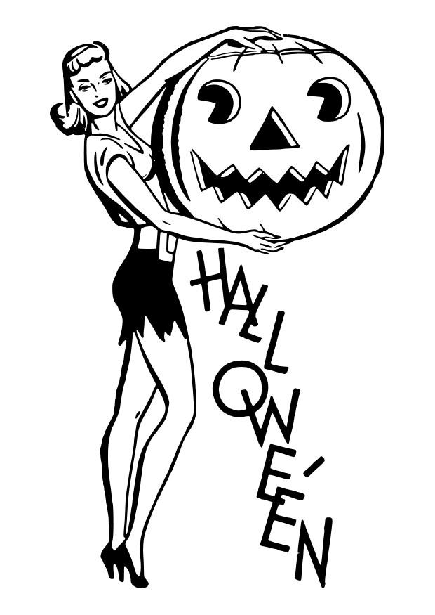 Målarbild halloween