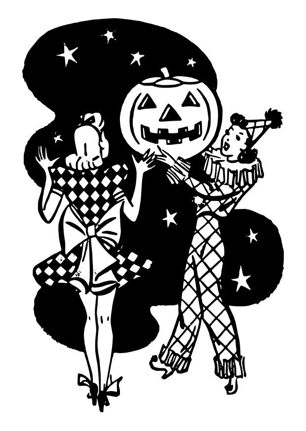 Målarbild halloween