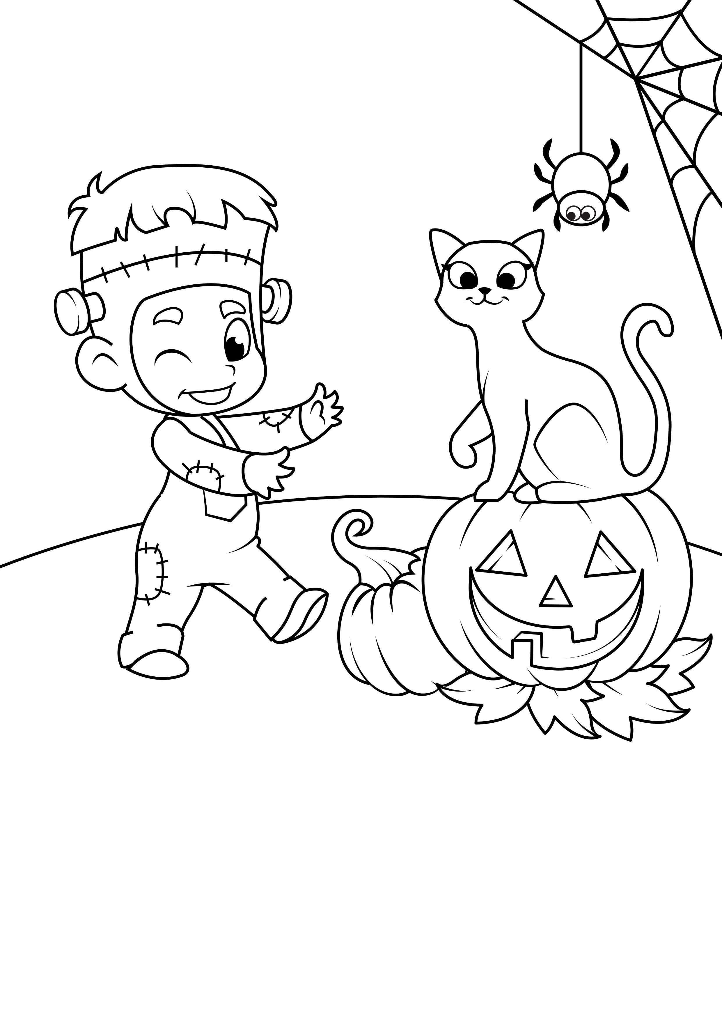 halloween kostym Målarbild halloween kostym