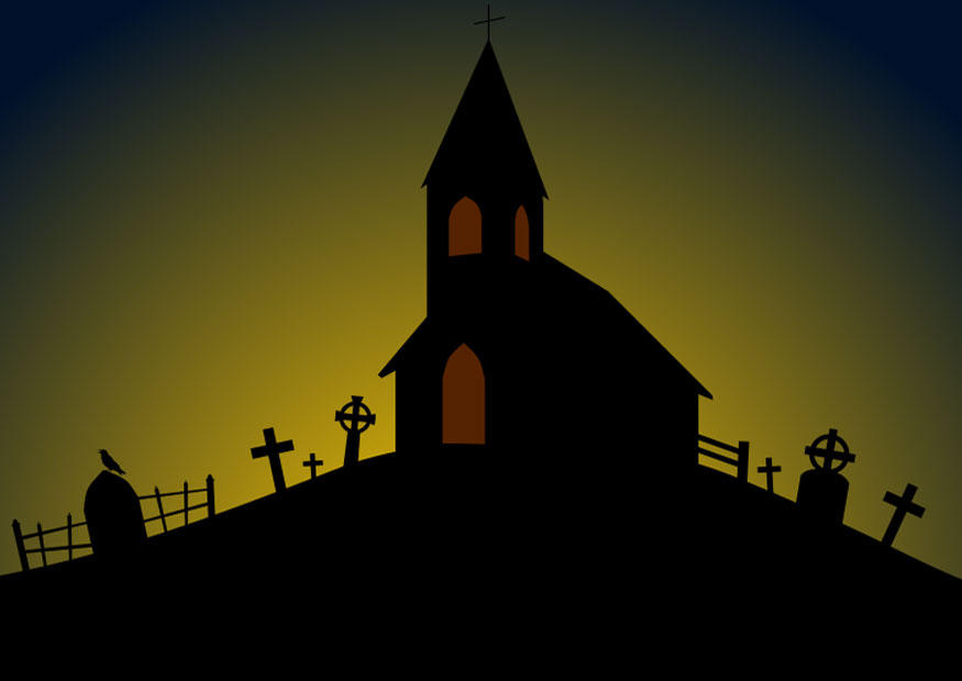halloween - kyrka bild halloween - kyrka