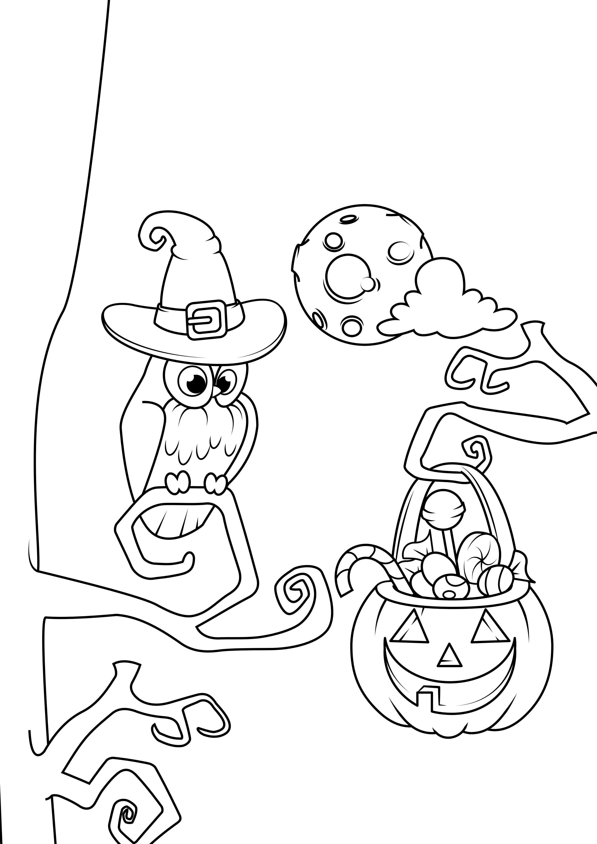 halloween natt Målarbild halloween natt