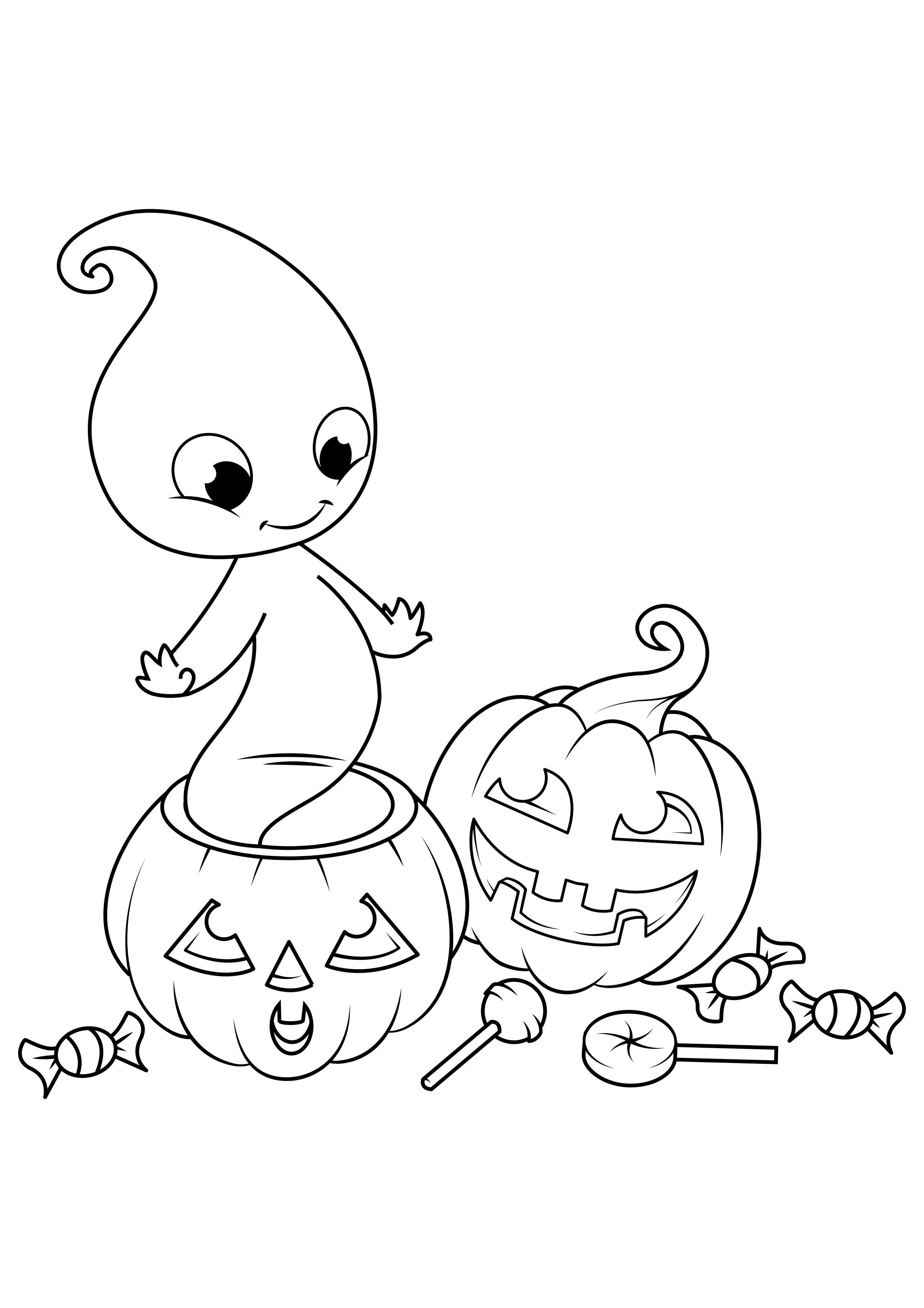 Målarbild halloween spA¶ke