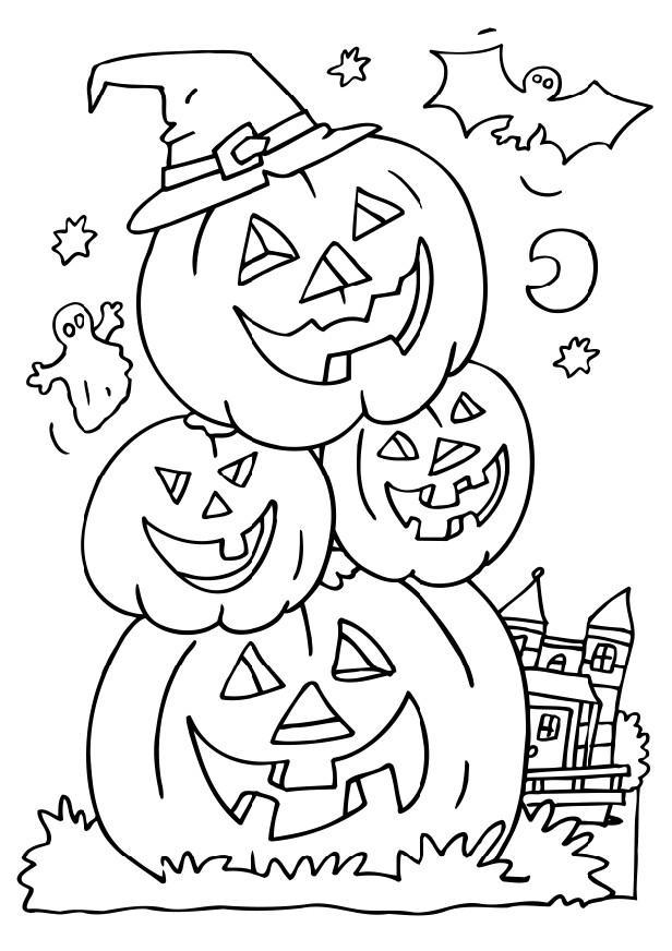 halloweenpumpor Målarbild halloweenpumpor