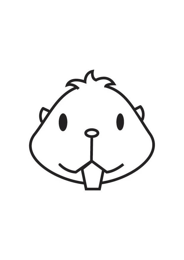 hamsterhuvud Målarbild hamsterhuvud