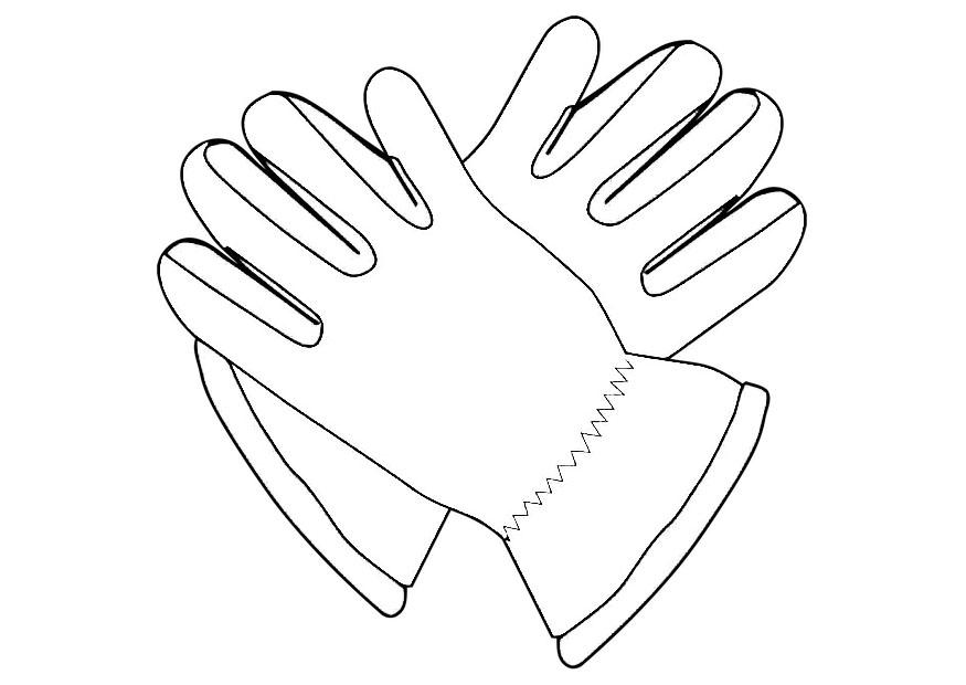 Målarbild handskar