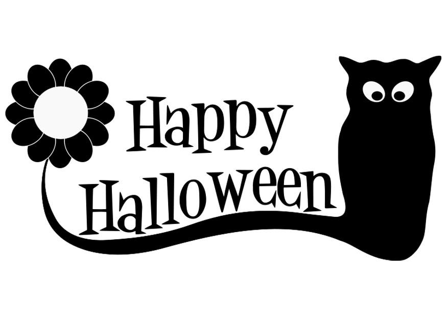 Målarbild happy halloween