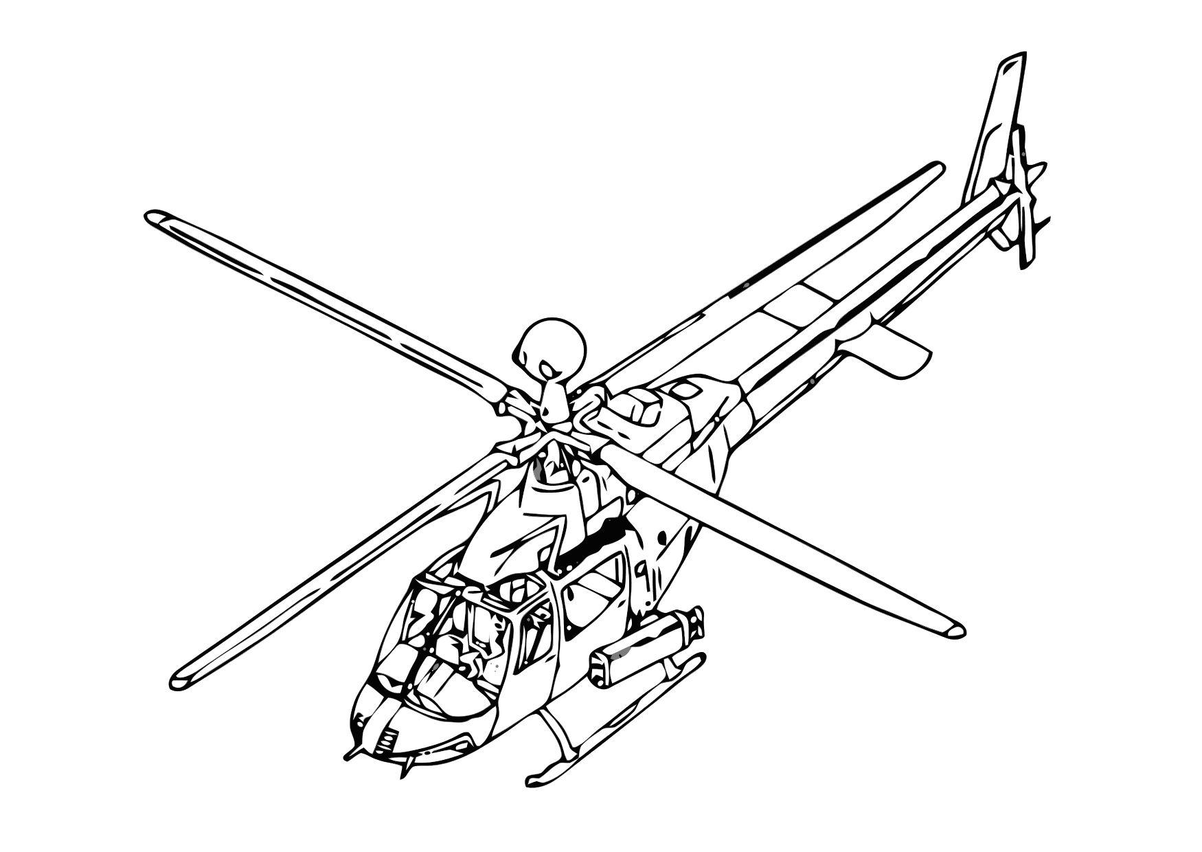 helikopter Målarbild helikopter