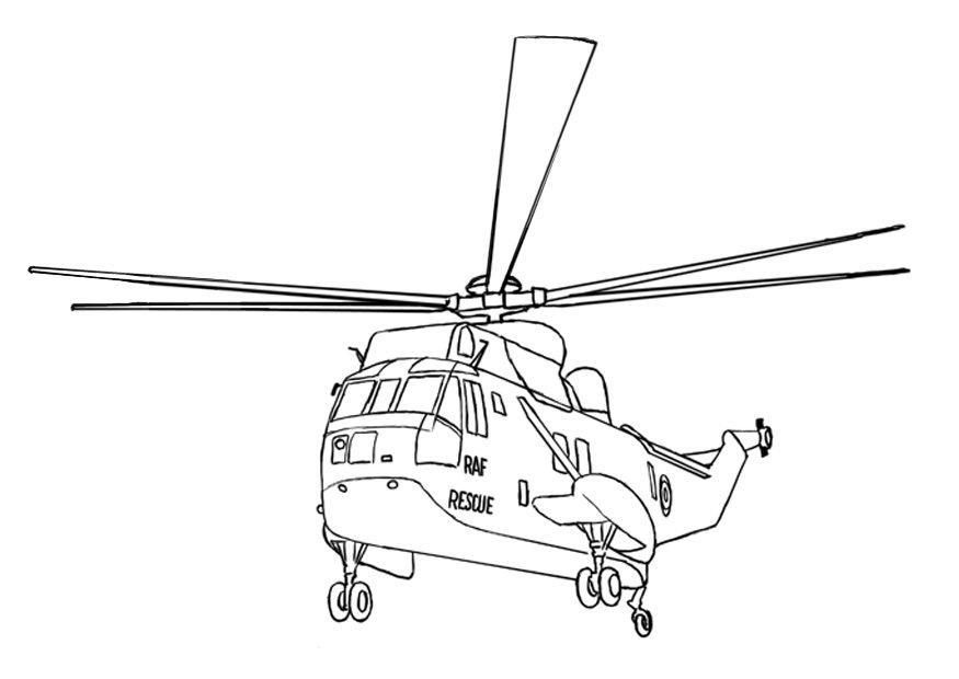 helikopter Målarbild helikopter