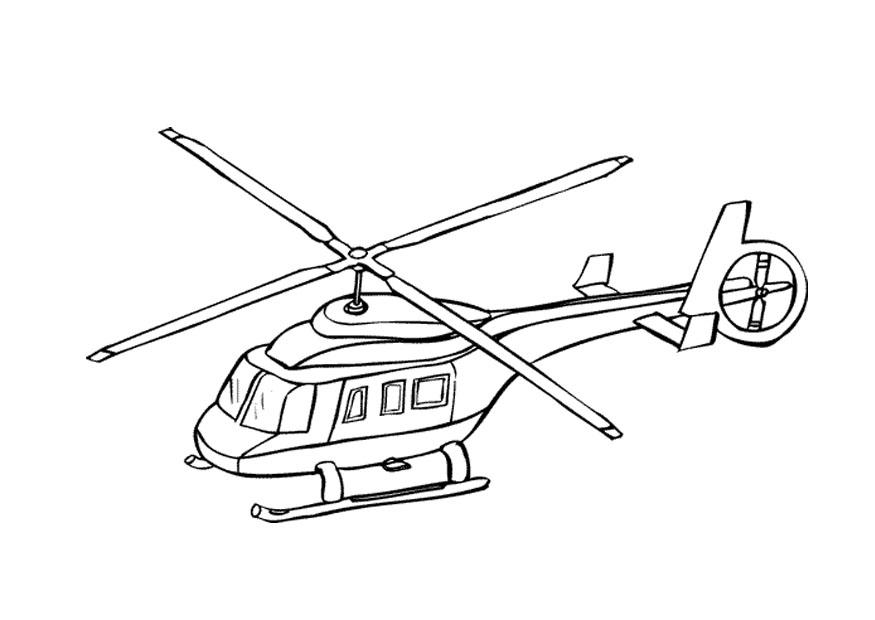 helikopter Målarbild helikopter